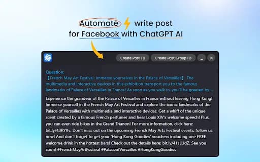 ChatGPT For Facebook