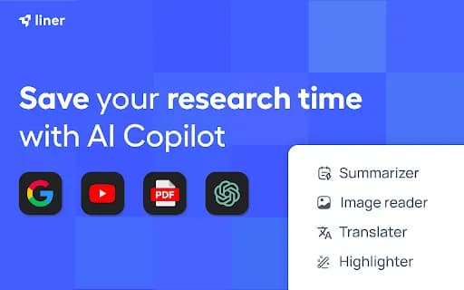 Liner: ChatGPT AI Copilot for Web&YouTube&PDF