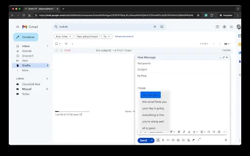 Gmail AutoComplete