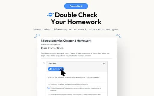 Double Check AI extension