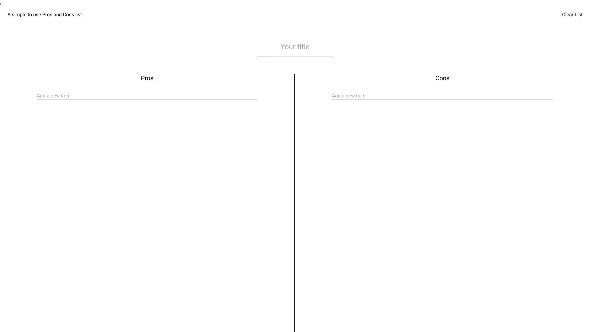 Pros and Cons