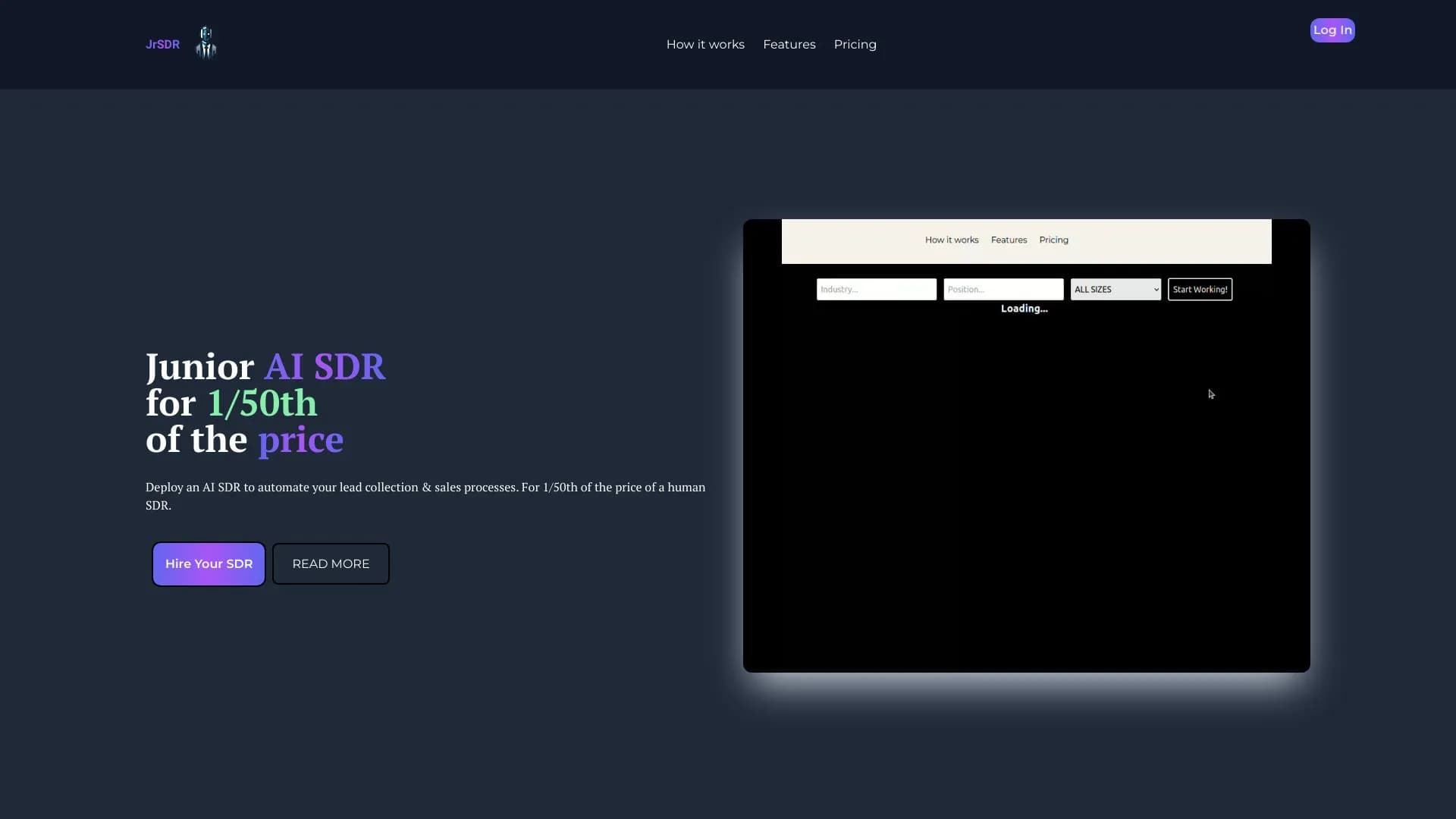 JrSDR - Completely Automated B2B Sales