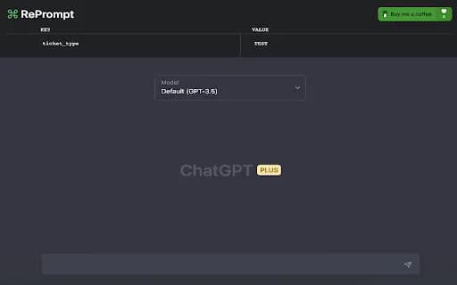 ChatGPT: RePrompt