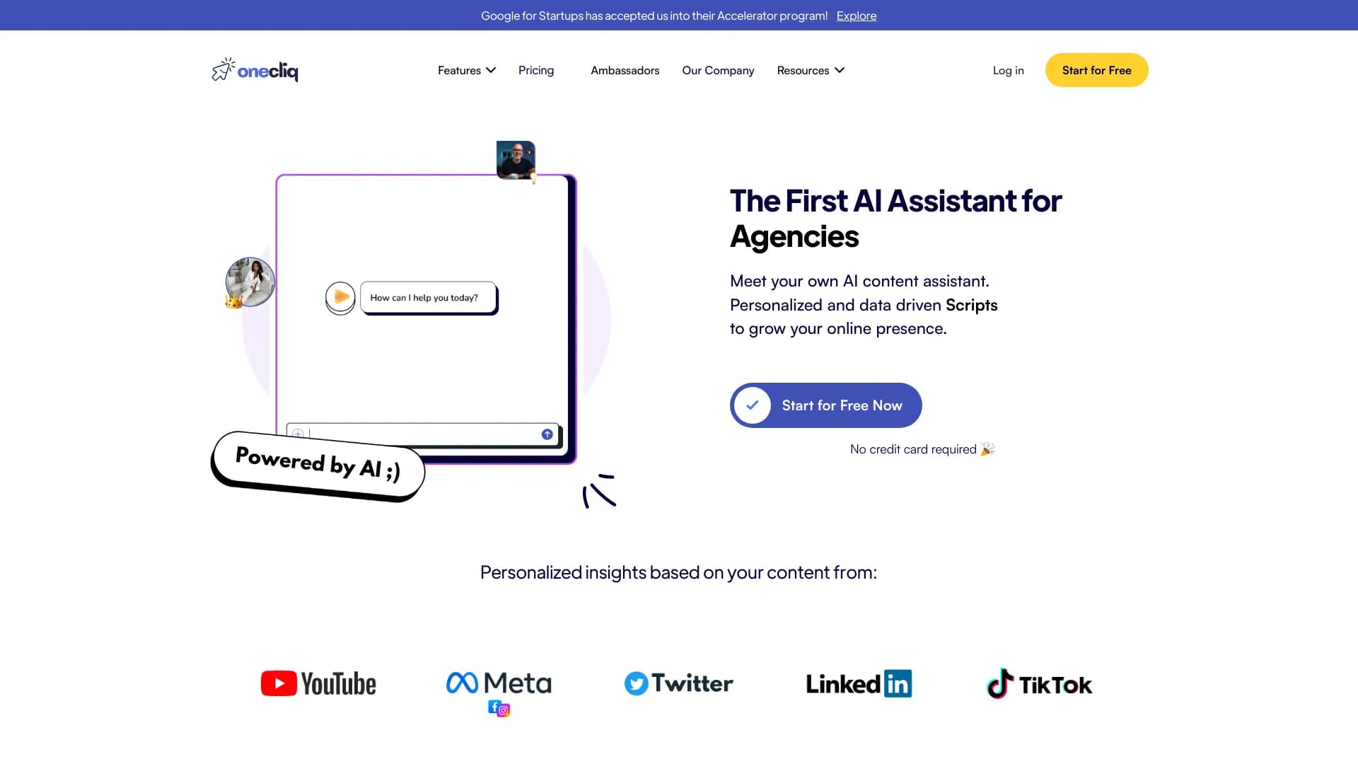 OneCliq.io AI Content Creation Genius