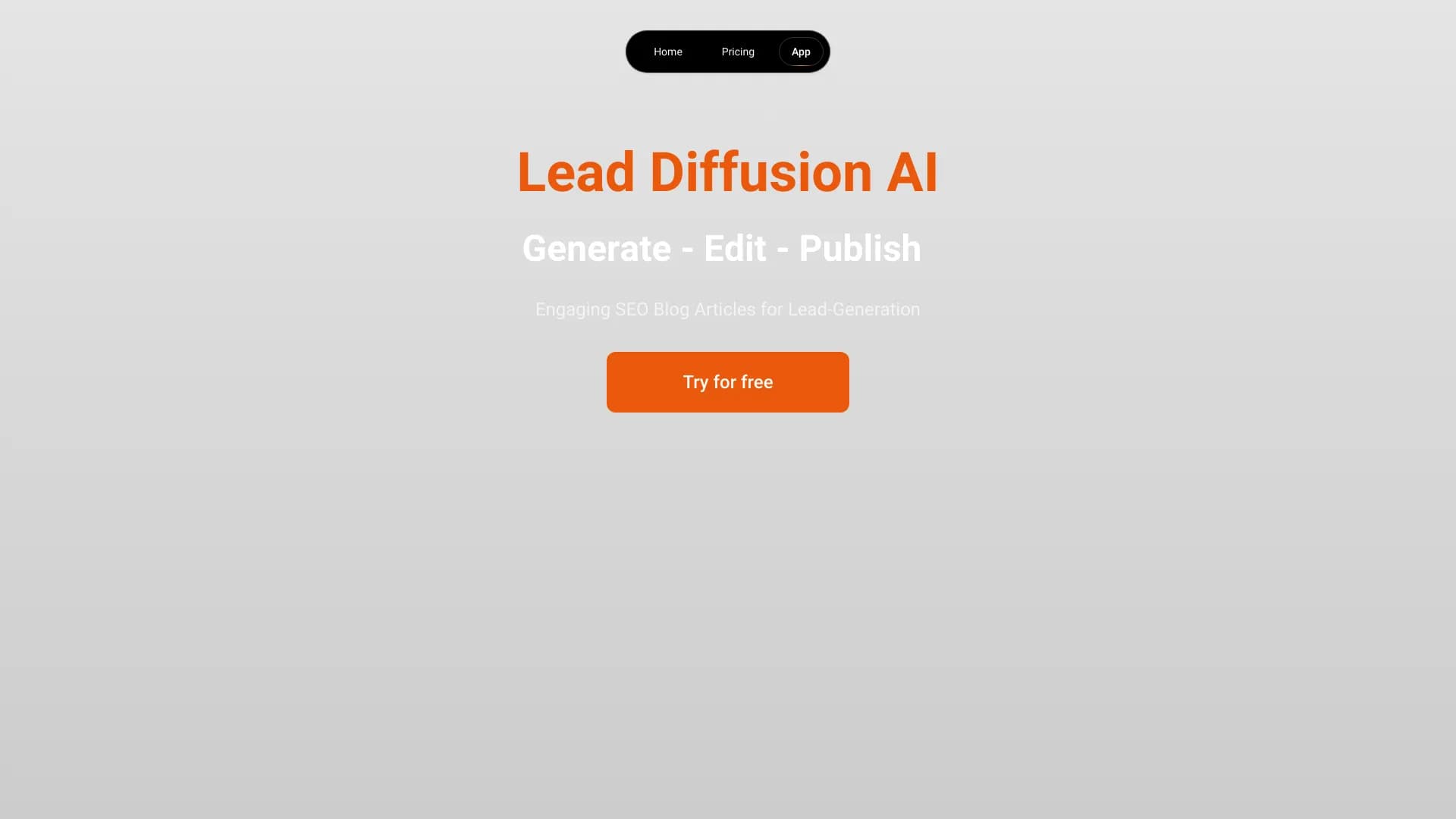 Lead Diffusion AI