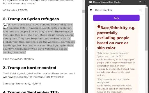 DiverseTalent.ai Bias Checker