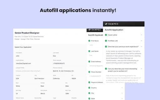 Ramped AI - Autofill Job Applications
