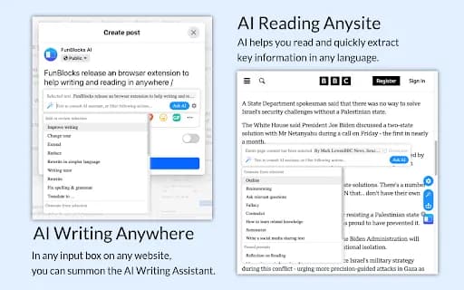 FunBlocks AI - Your Ultimate Writing and Reading Copilot