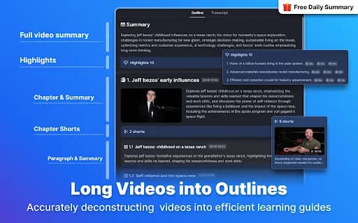 Coursnap - Summarizer for Long YouTube Videos