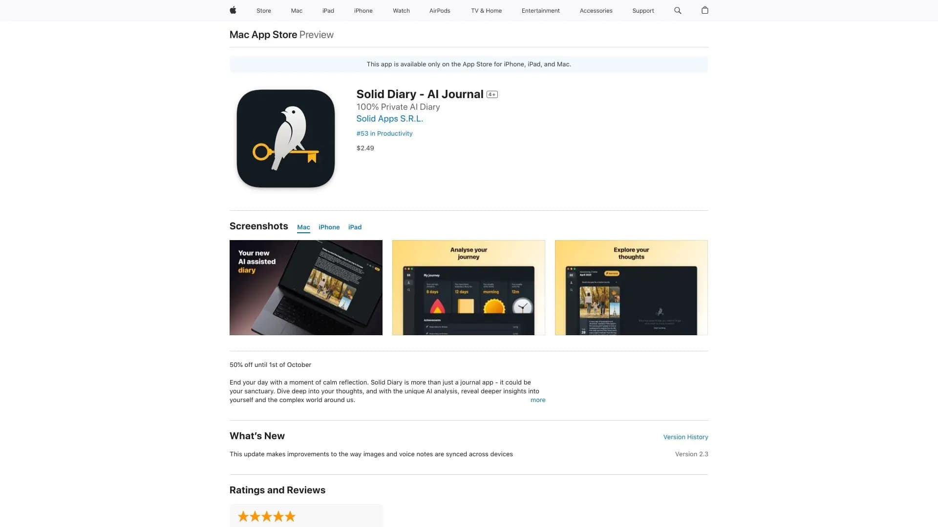 Solid Diary - AI Journal