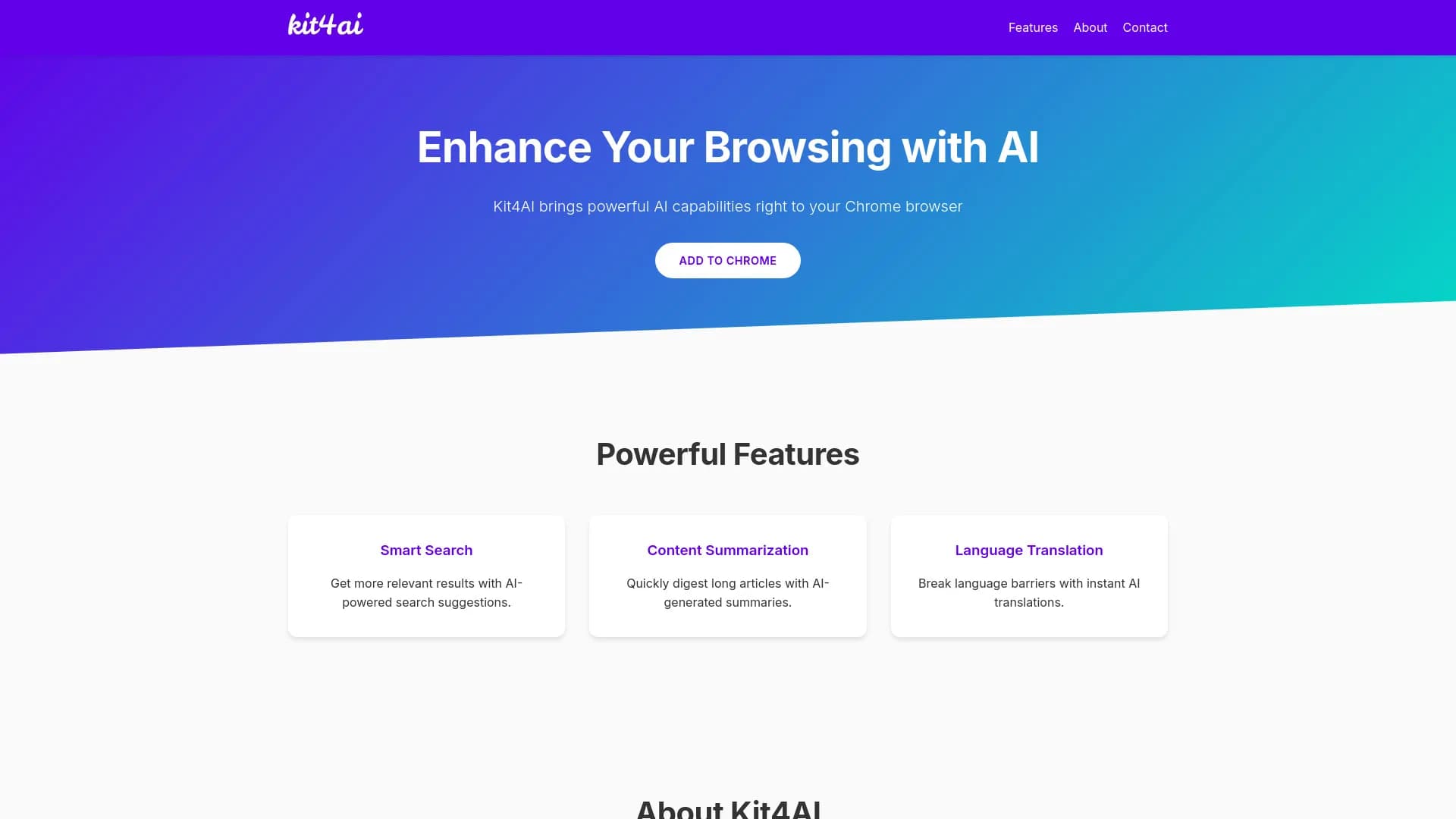 AI toolset's Chrome Extension