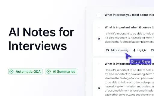 Aspect - AI Notes For Interviews & Recruiters