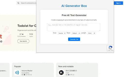 AI Text Generator - AIGeneratorBox