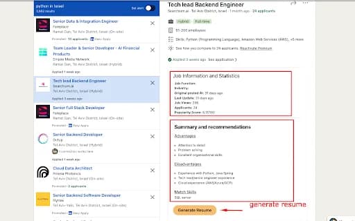 Jobee - Your LinkedIn Job Search Assistant