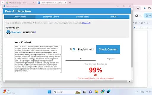 Pass AI Detection