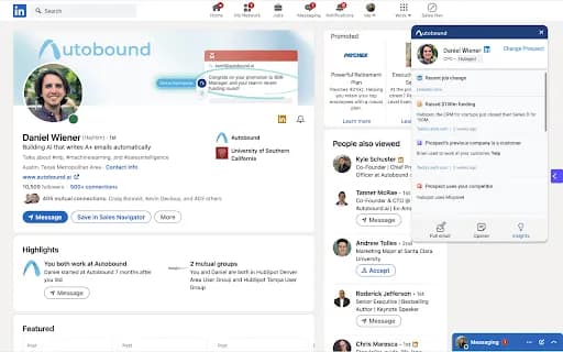 Autobound (ChatGPT for sales emails)
