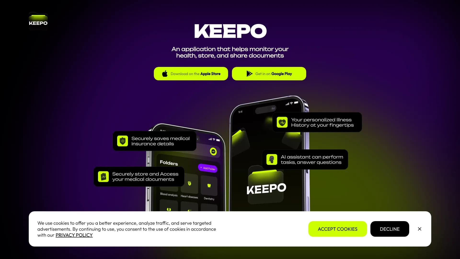 Keepo - AI health tracker & assistant