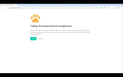 Tabby: AI-powered text completion