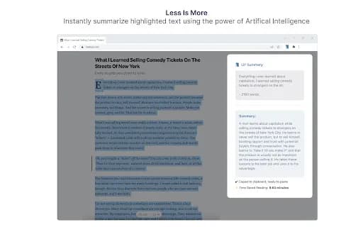Lil' Summary - Highlight it, get a summary.