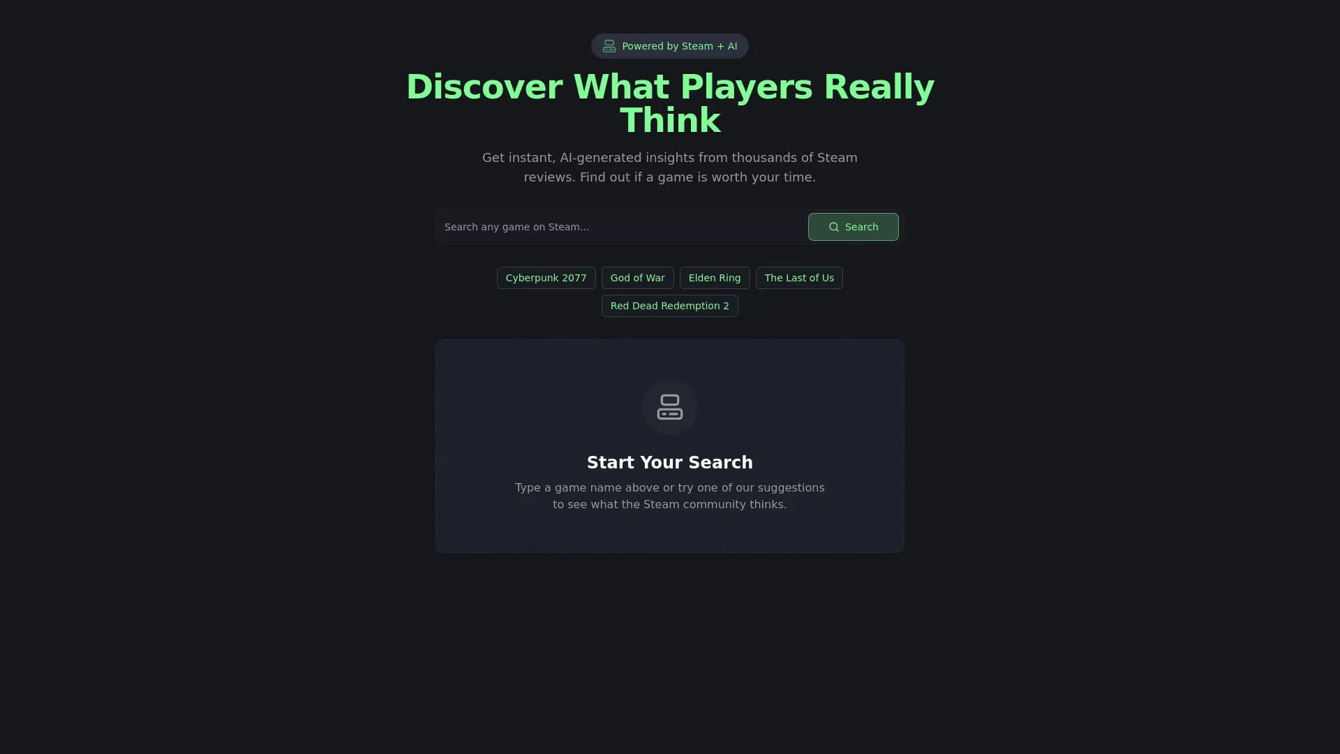 Steam Summarize