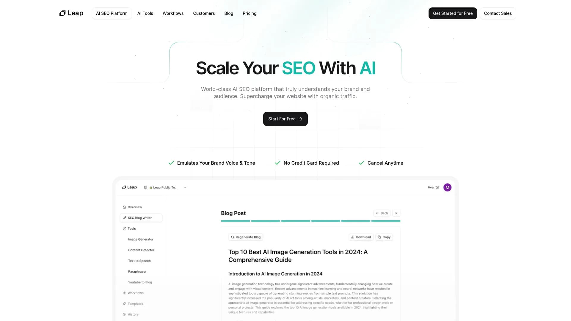 Leap AI SEO
