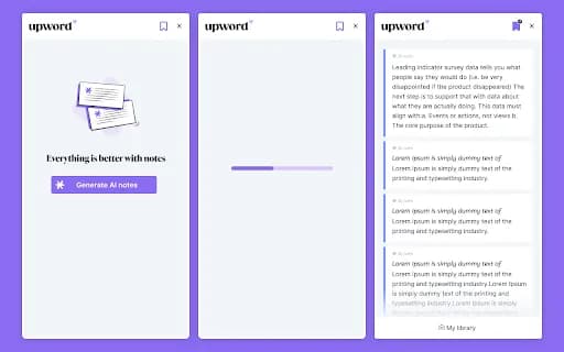 Upword: AI notes & summarization tool
