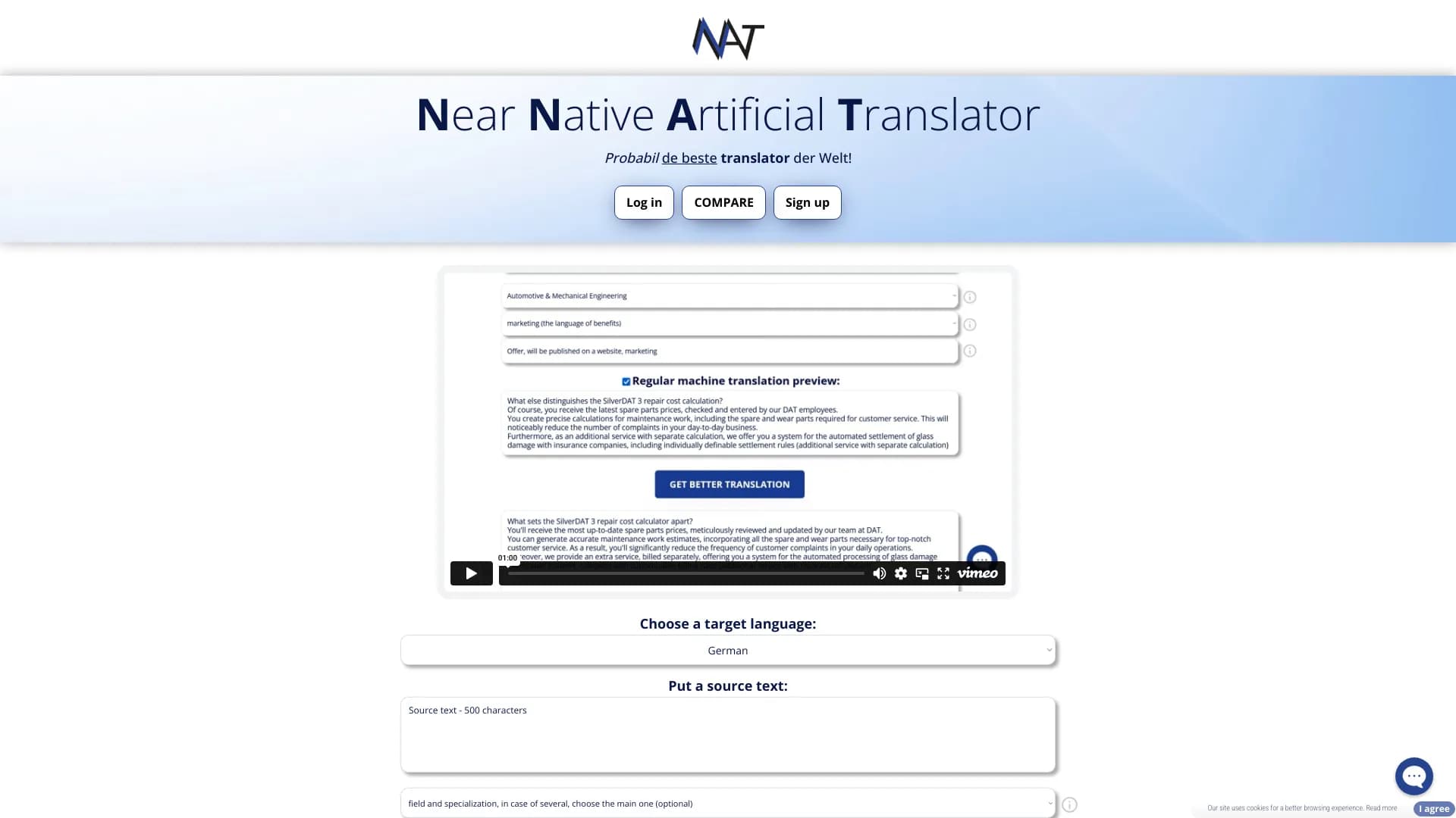 NNAT – Near Native Artificial Translator