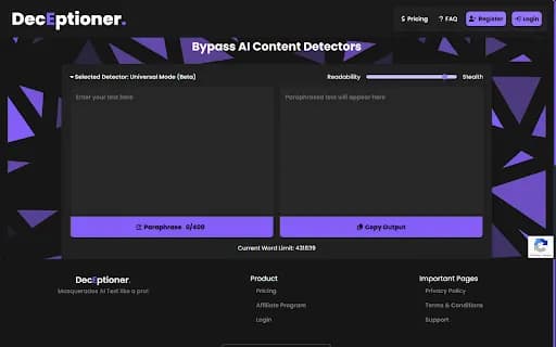 DecEptioner- Humanize AI Text Like A Pro!
