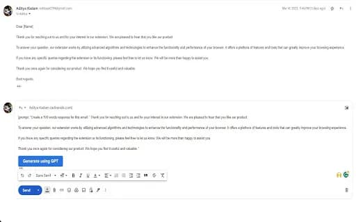 ARDS Gmail GPT Extension
