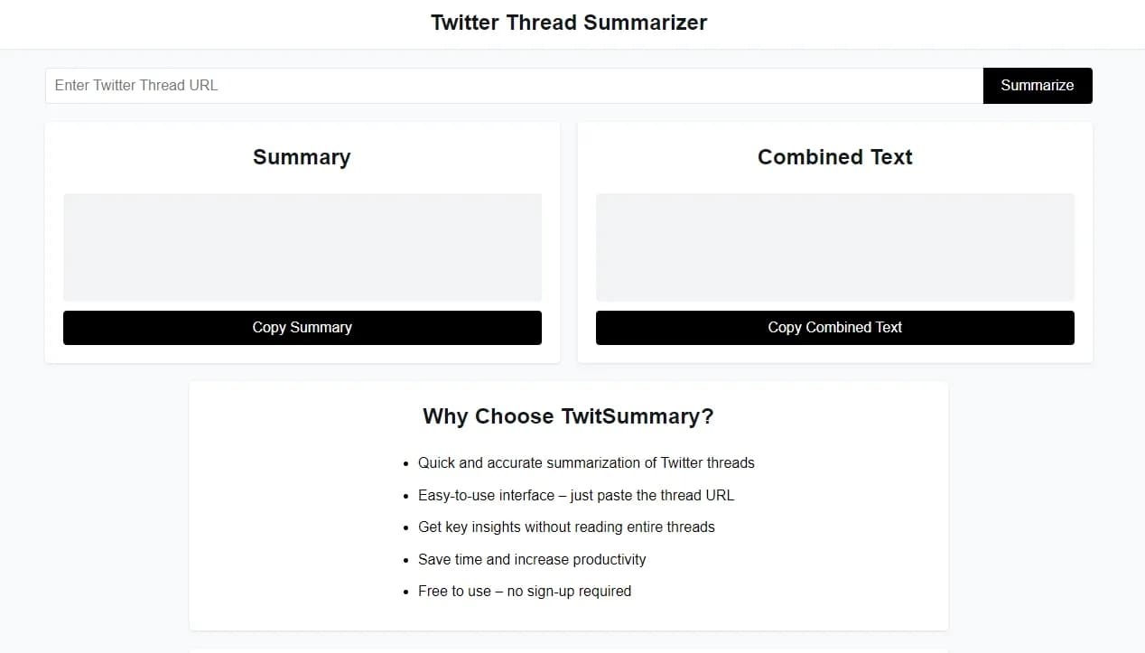 Twitter Thread Summarizer