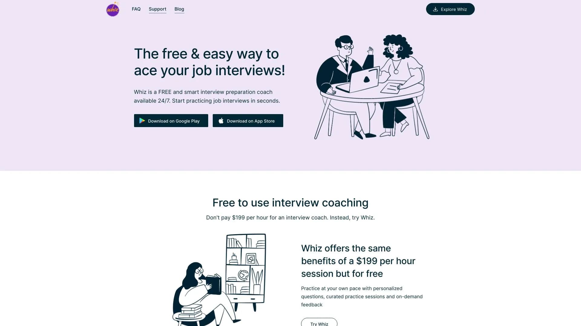 Whiz: AI Job Interview Prep