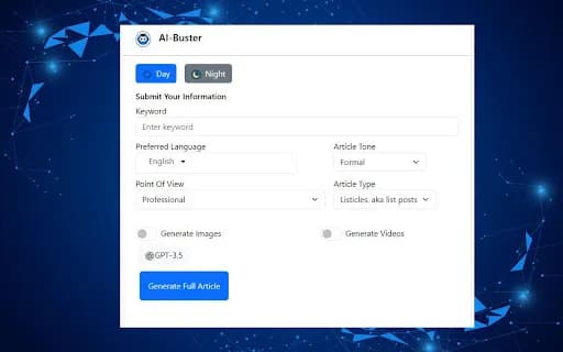 Aibuster - Ai Auto Blogging and Ai Content Generation Tool