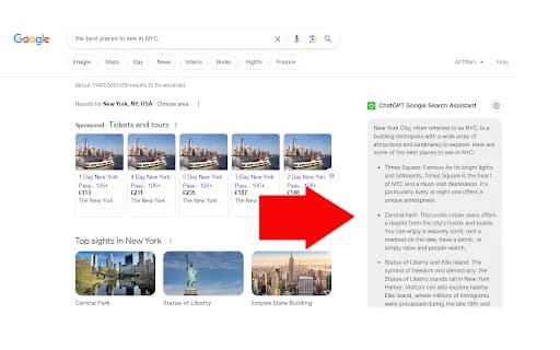 ChatGPT Google Search Assistant