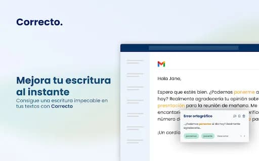 Correcto - Herramienta de escritura