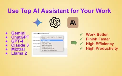 WorkGPT - Your Ultimate AI GPT for Work (with ChatGPT, Gemini, Claude)